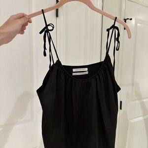 Urban Outfitters Elegant Black Women's Tie Top Blouse